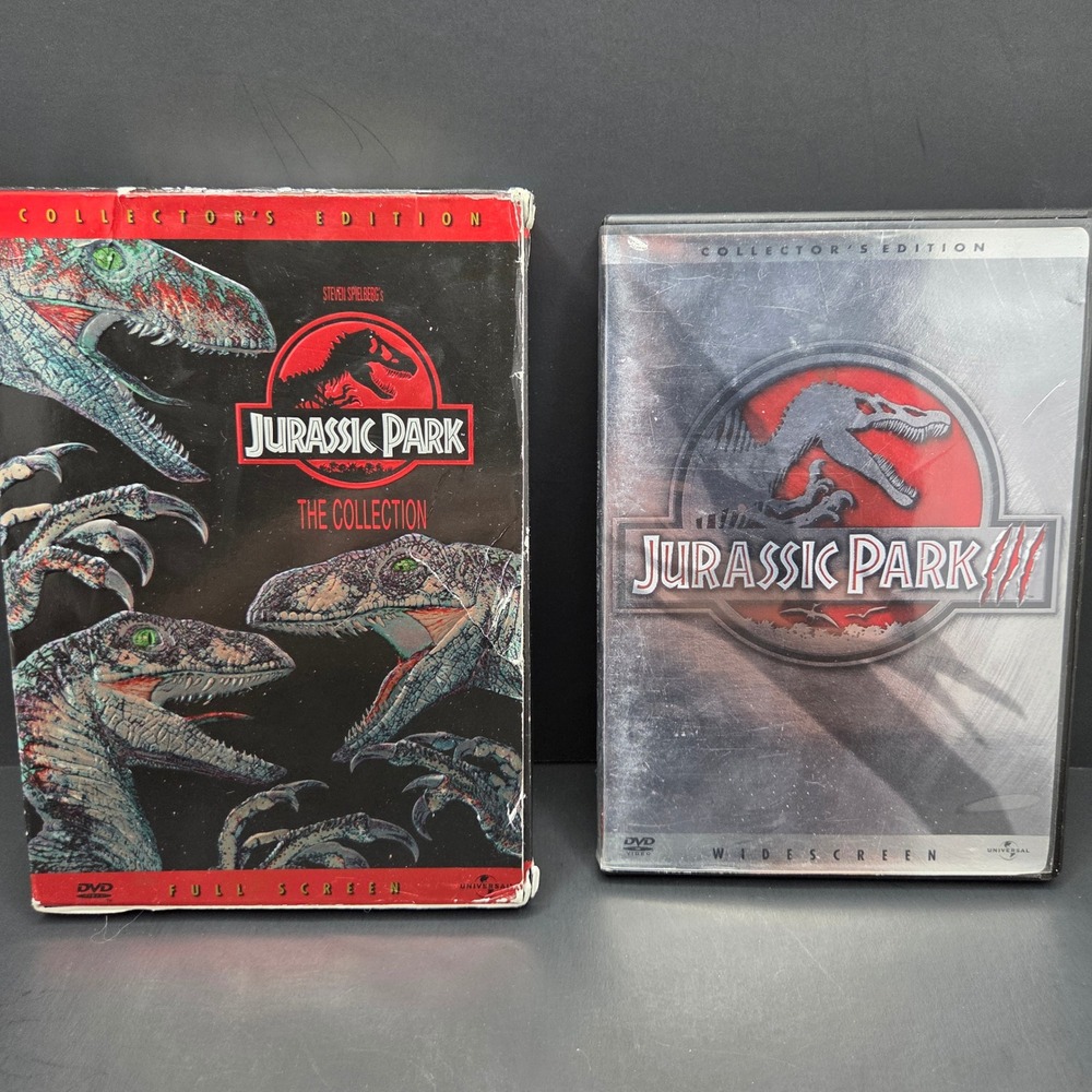 Universal Jurassic Park The Collection DVD Box Set Trilogy 1-3 Collector Edition